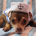 Benutzerdefinierte Haustier Sailor Outfit Navy Hat Cats Hunde Hunde